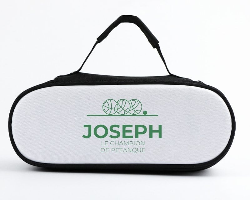 Sacoche de pétanque personnalisée pour un Joseph