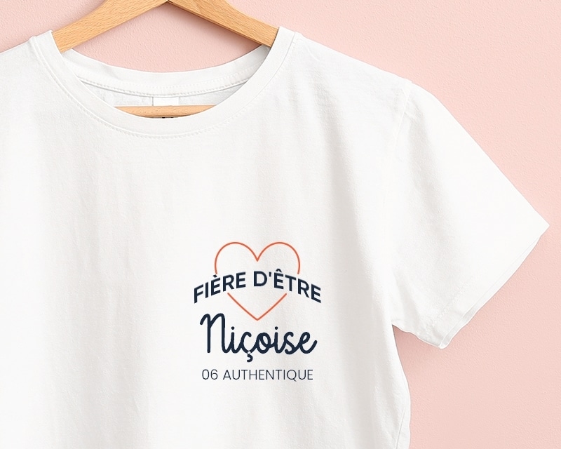 Tee shirt personnalisé femme - Fière d'être Niçoise