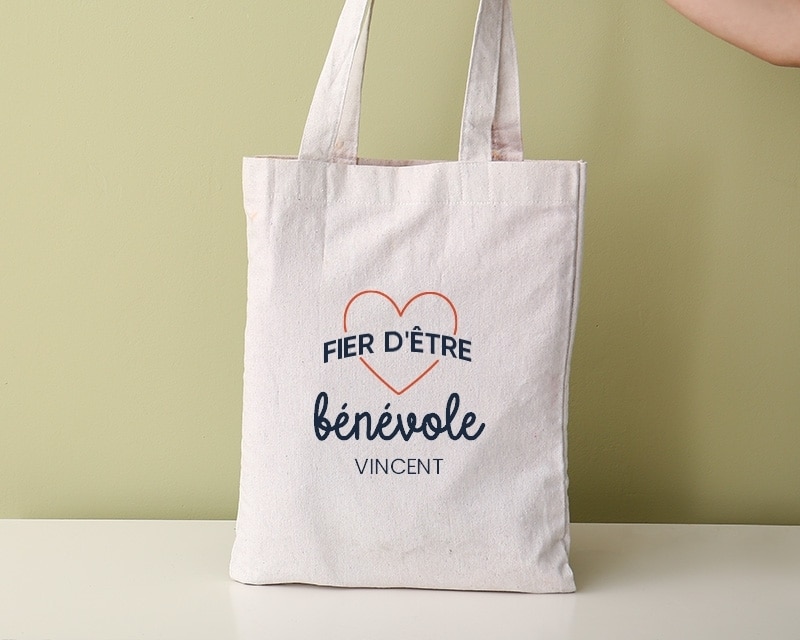 Tote bag personnalisable - Fier d'être bénévole