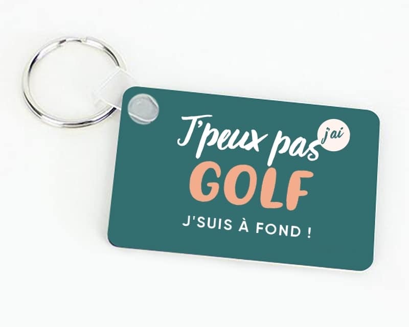 Porte-clés à personnaliser - J'peux pas j'ai golf