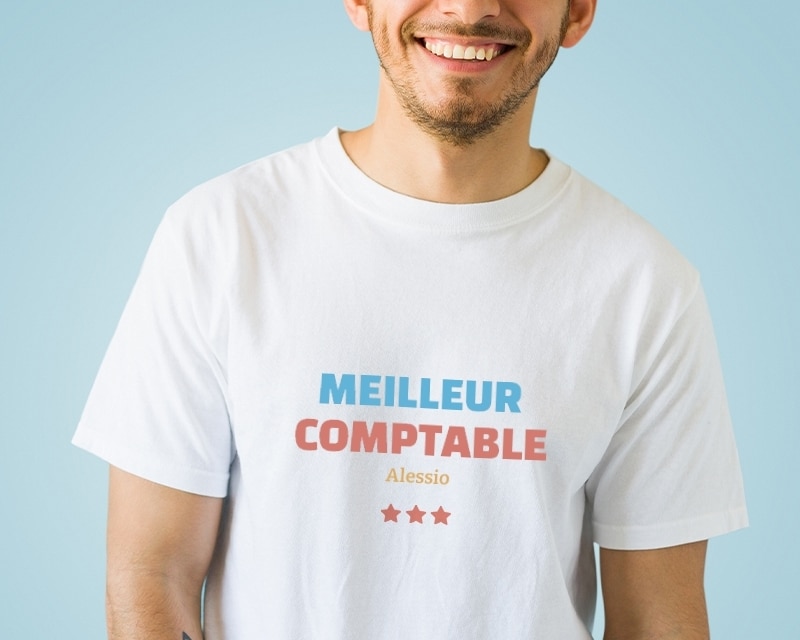 Tee shirt personnalisé homme - Meilleur Comptable