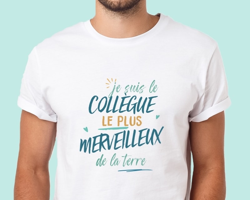 T-Shirt homme personnalisé : Collègue le plus...