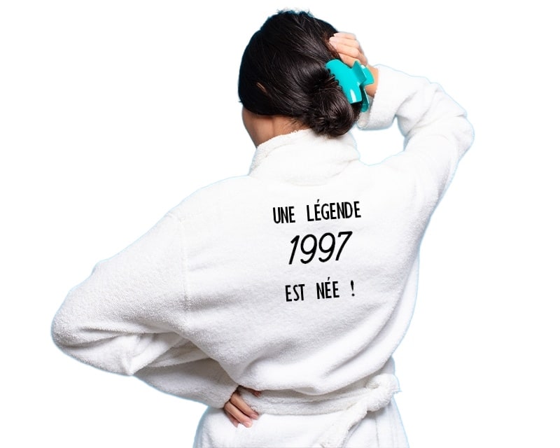 Peignoir message femme née en 1997