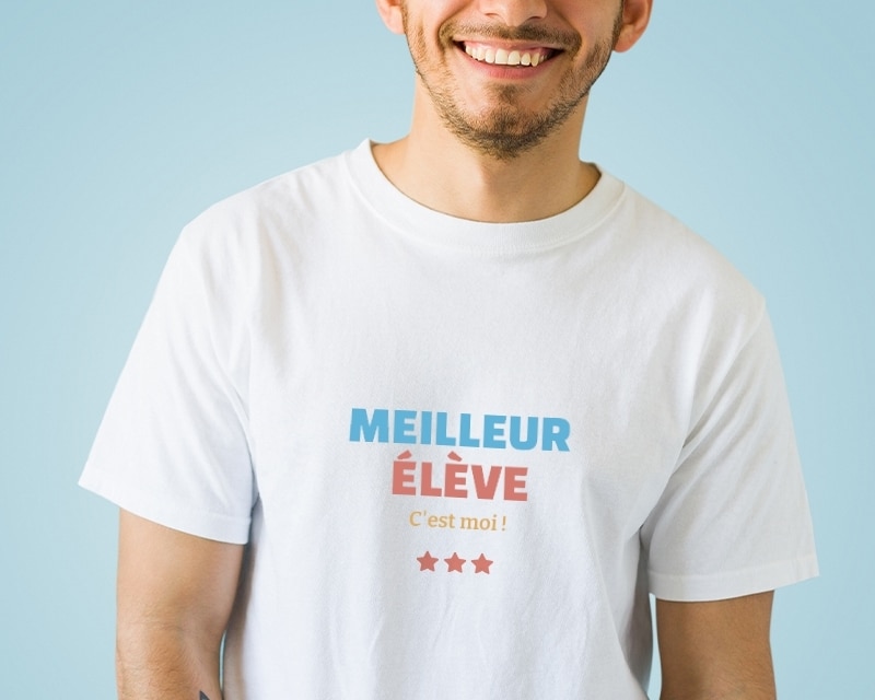 Tee shirt personnalisé homme - Meilleur Élève