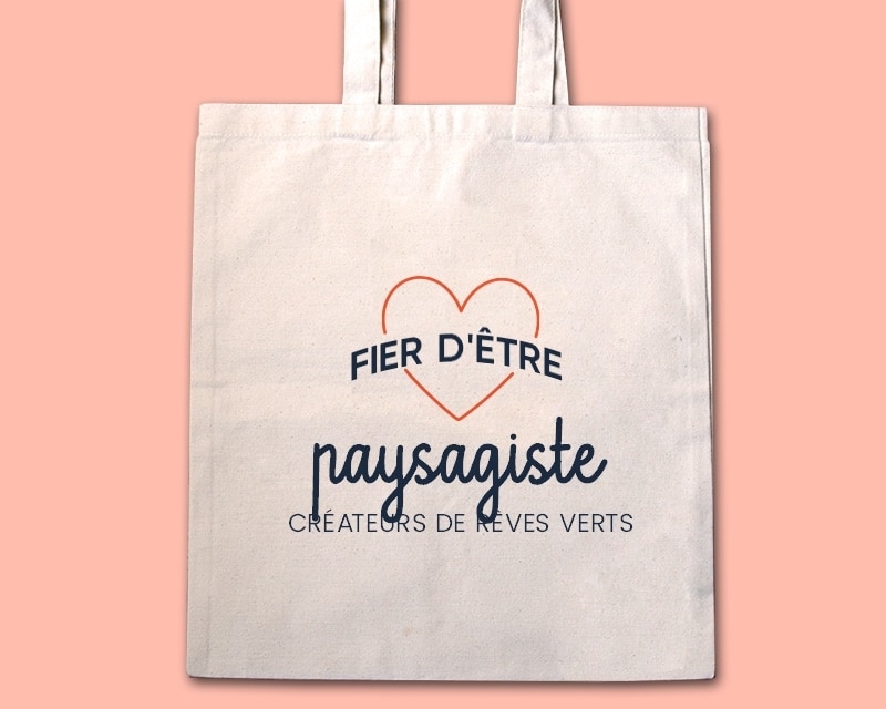 Tote bag personnalisable - Fier d'être paysagiste