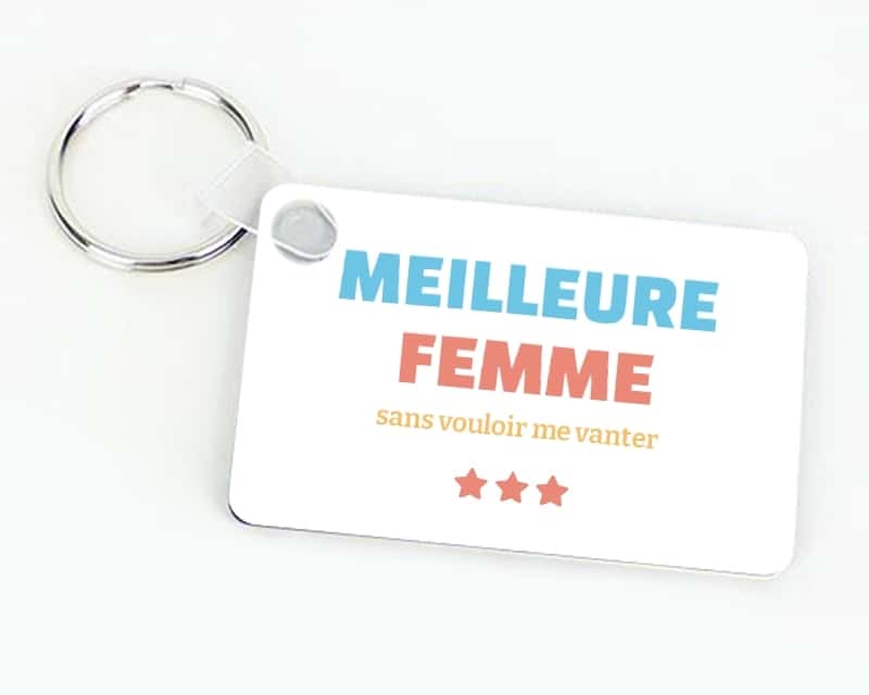 Porte-clef à personnaliser - Meilleure Femme