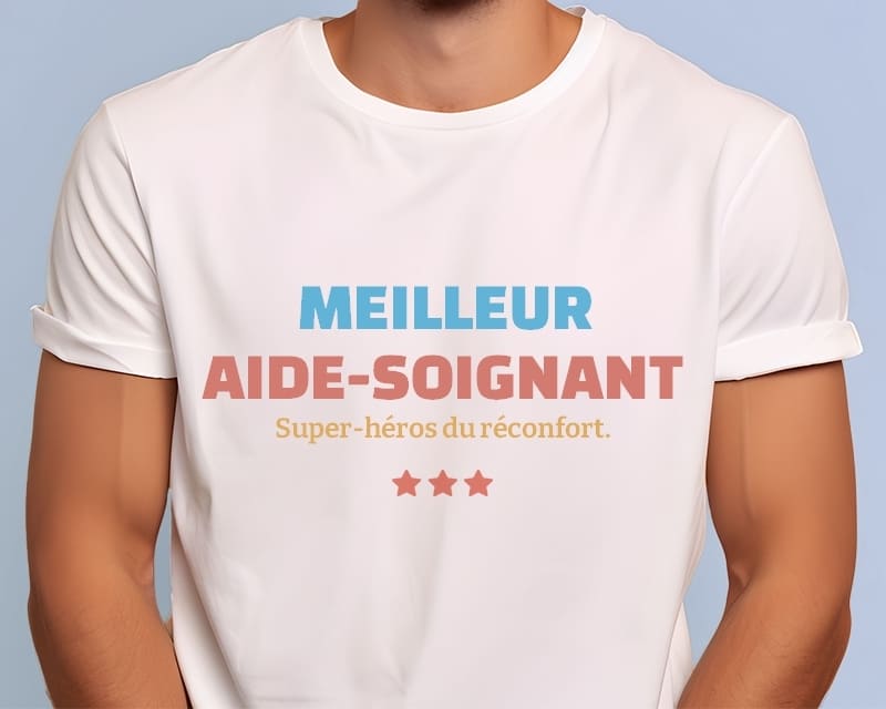 Tee shirt personnalisé homme - Meilleur Aide-soignant