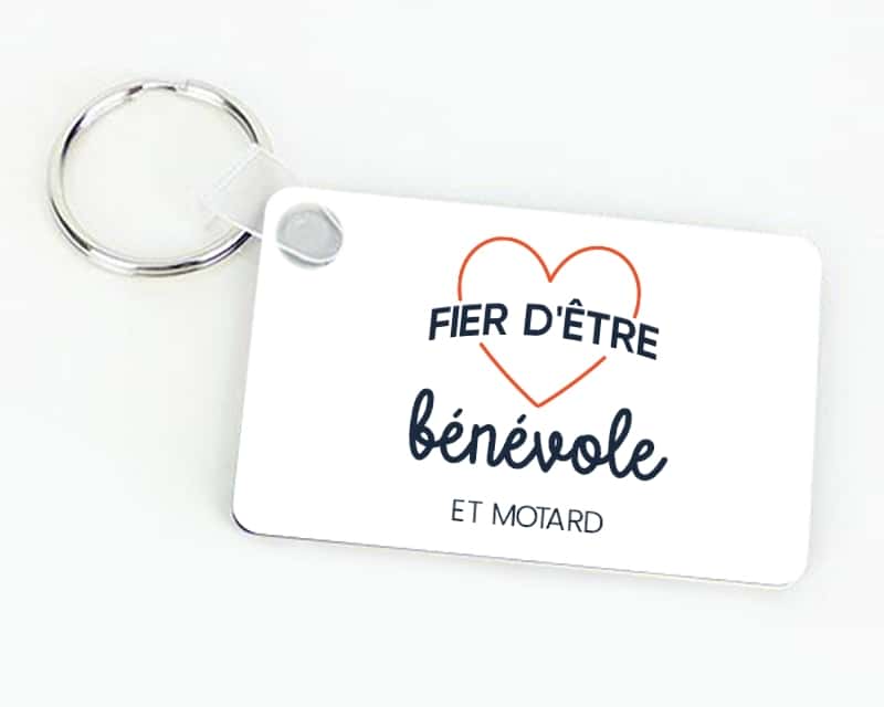 Porte-clés personnalisable - Fier d'être bénévole