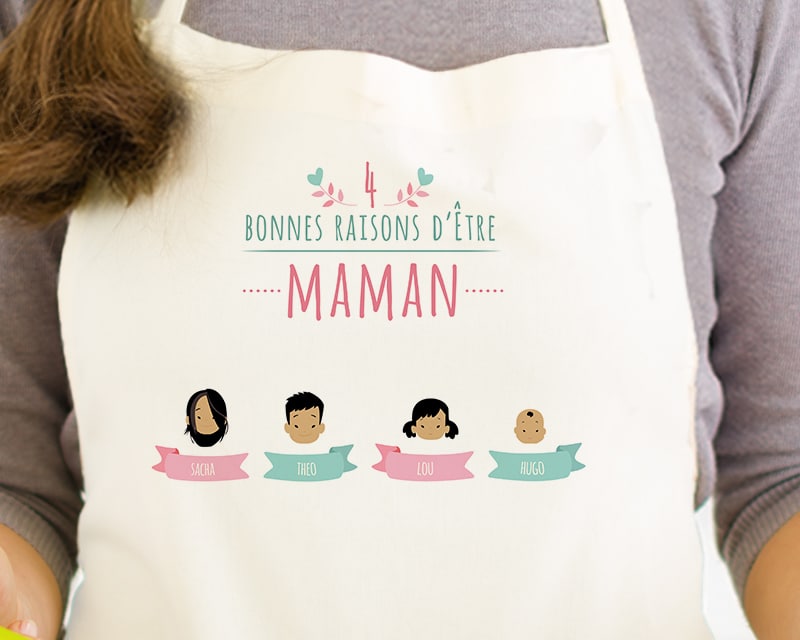 Tablier personnalisé maman - Family Circus