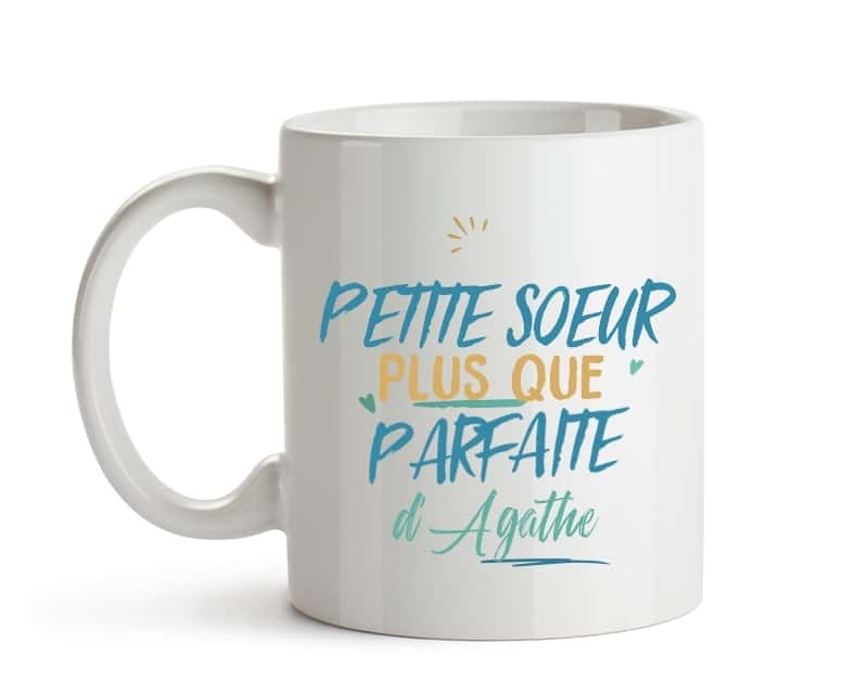 Mug personnalisé : Petite soeur la plus...