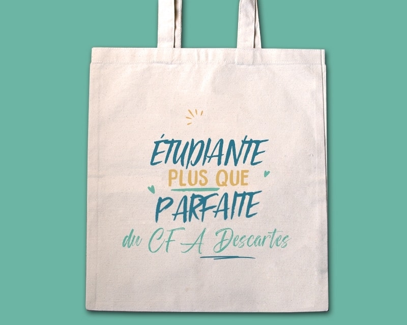 Tote bag personnalisé - Étudiante la plus...