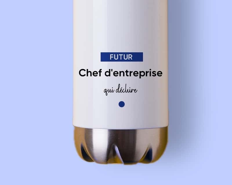 Gourde personnalisable - Futur chef d'entreprise