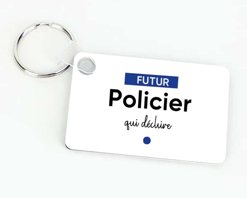 Porte-clef personnalisé - Futur policier