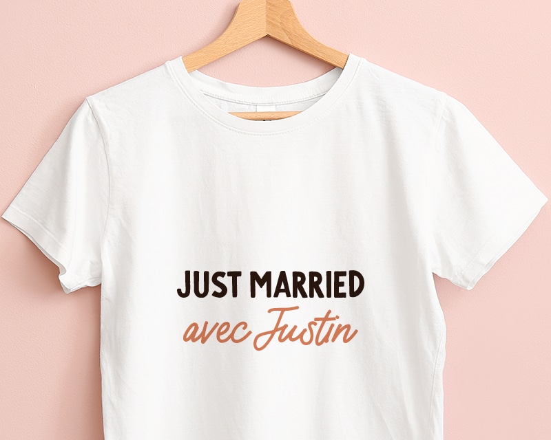 T-shirt blanc personnalisé pour une Juliette