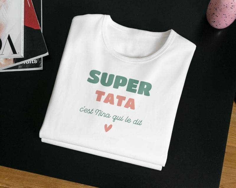 Tee shirt personnalisé femme - Super Tata