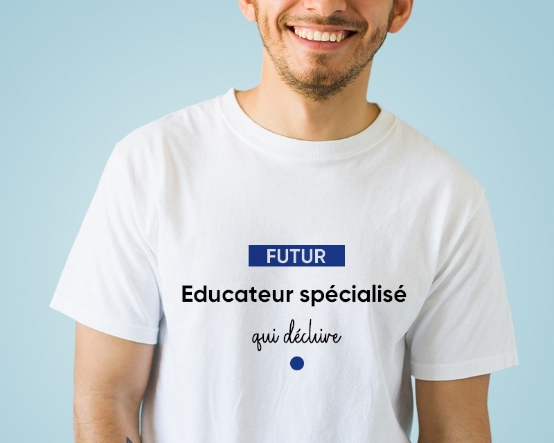 Tee shirt personnalisé homme - Futur educateur spécialisé