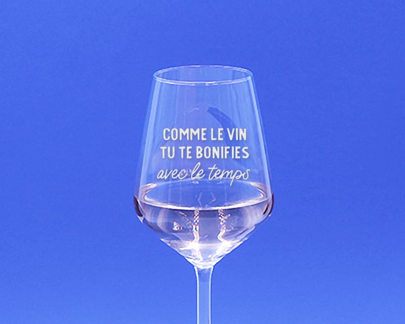 Verre à vin personnalisable - Message