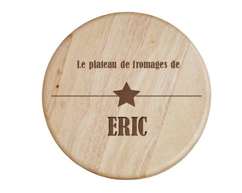 Set à fromage personnalisé pour un Eric