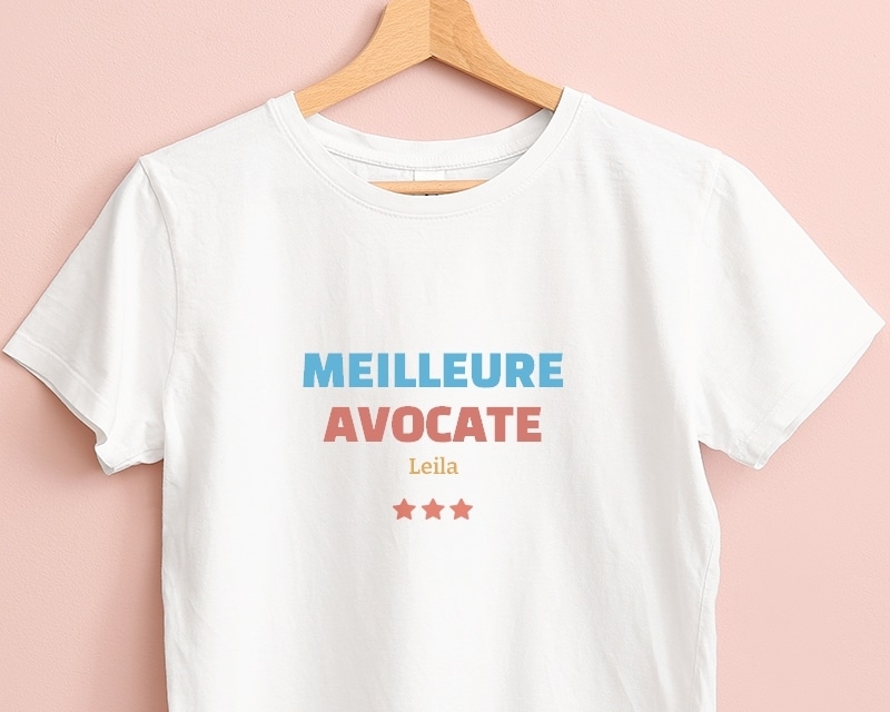 Tee shirt personnalisé femme - Meilleure Avocate