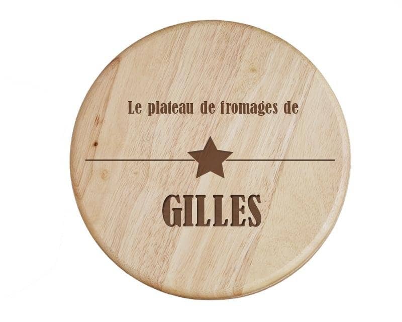 Set à fromage personnalisé pour un Gilles