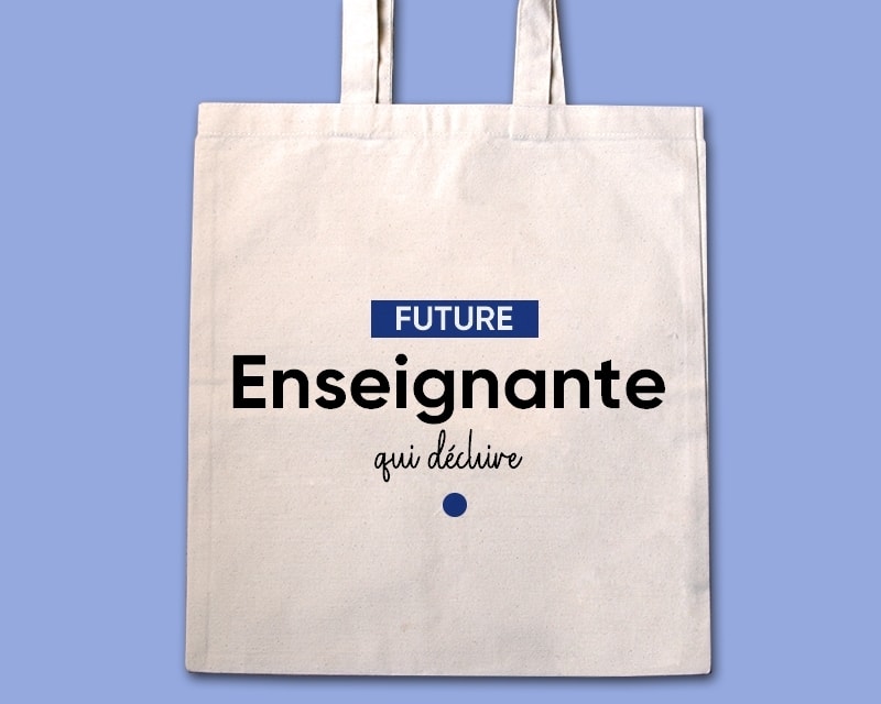 Tote bag personnalisable - Future enseignante