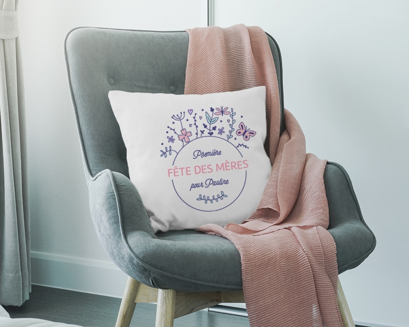 Coussin personnalisé maman - Première Fête des Mères