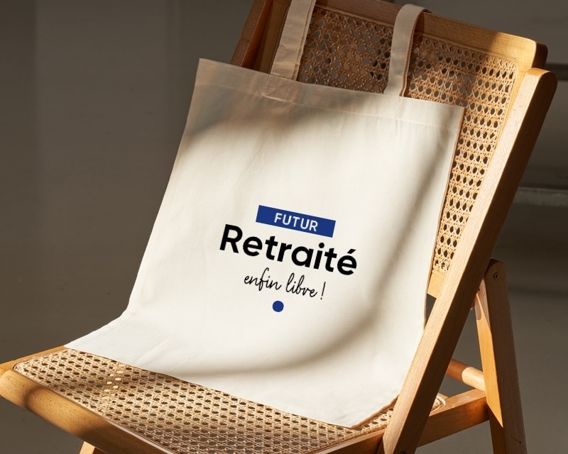 Tote bag personnalisable - Futur retraité