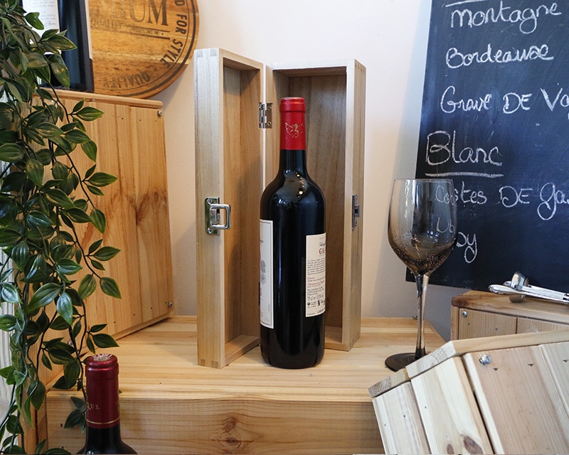 Caisse à vin personnalisée en bois - Veux-tu être ... ?