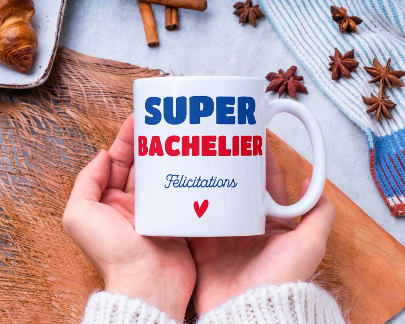 Mug personnalisé - Super Bachelier 