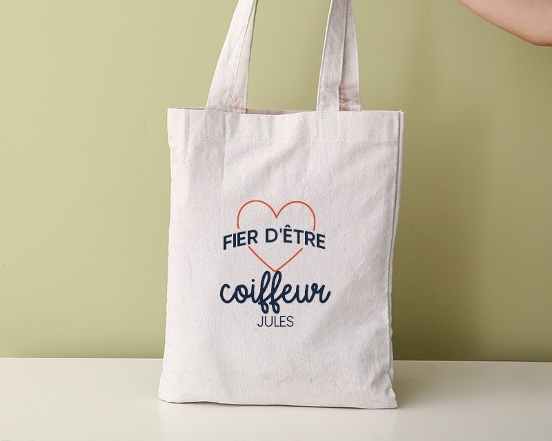 Tote bag personnalisable - Fier d'être coiffeur