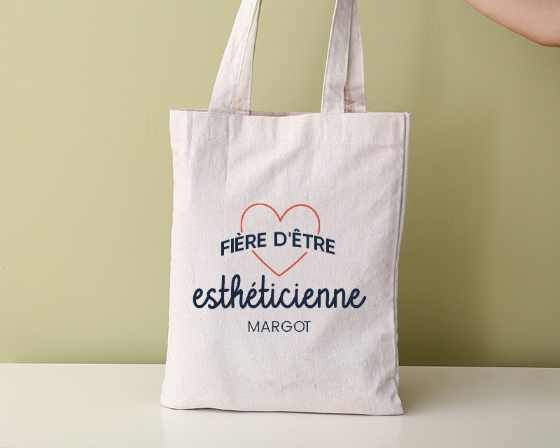 Tote bag personnalisable - Fière d'être esthéticienne