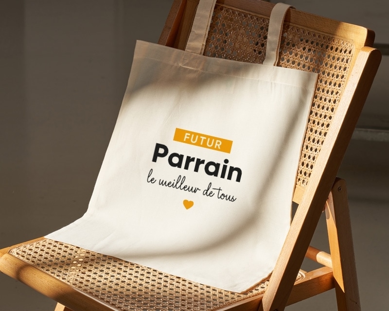 Tote bag personnalisable - Futur parrain