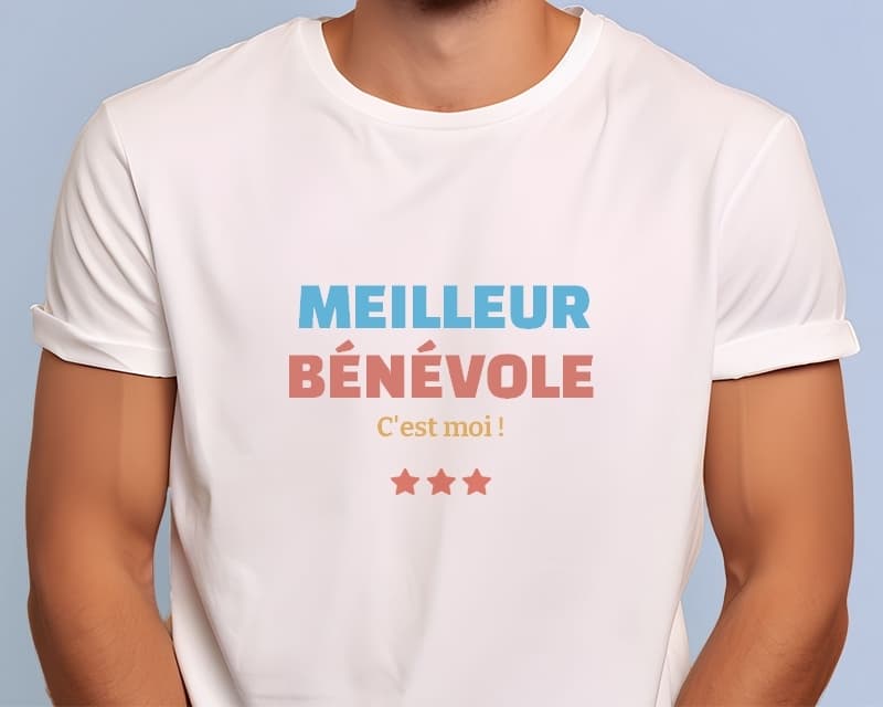 Tee shirt personnalisé homme - Meilleur Bénévole