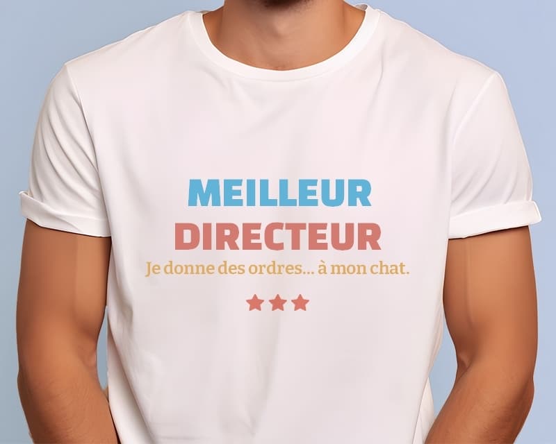 Tee shirt personnalisé homme - Meilleur Directeur