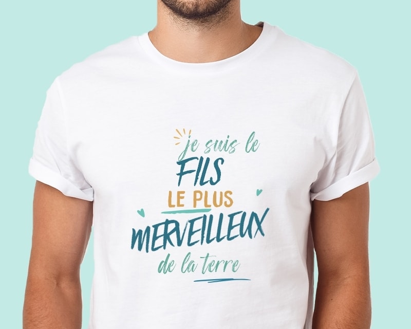 T-Shirt homme personnalisé : Fils le plus...