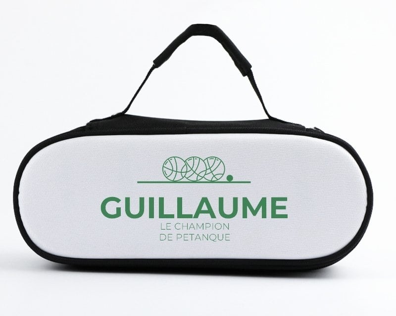 Sacoche de pétanque personnalisée pour un Guillaume