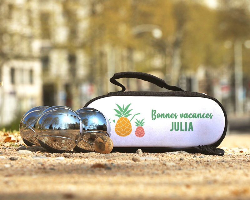 Sacoche de pétanque personnalisée - Ananas