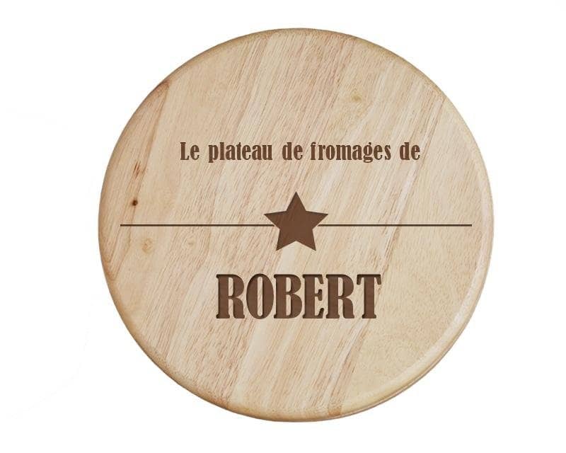 Set à fromage personnalisé pour un Robert