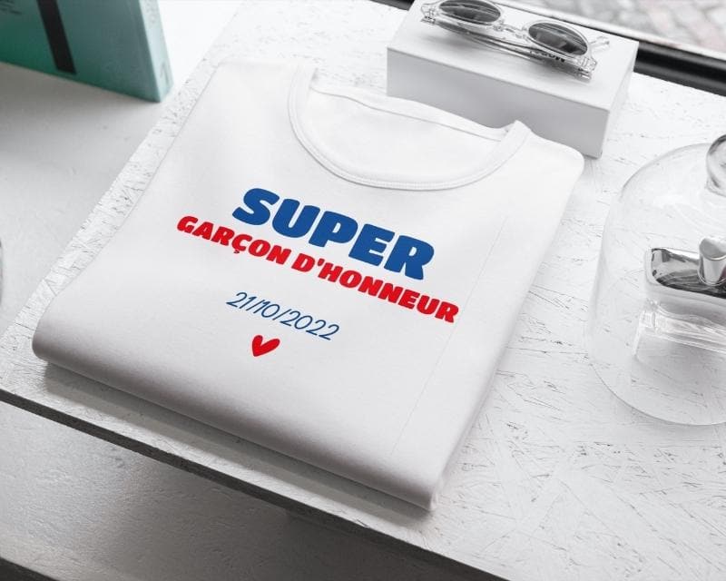 Tee shirt personnalisé homme - Super Garçon d'honneur