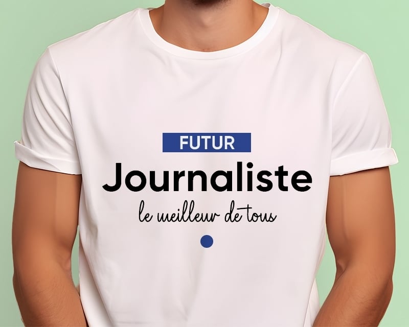 Tee shirt personnalisé homme - Futur journaliste