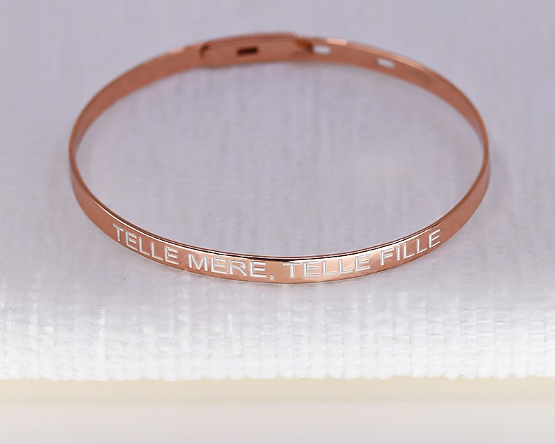 Bracelet Jonc - Argent rosé