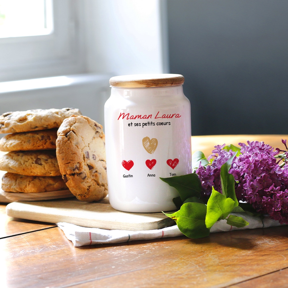 Coffret cuisine - Tablier et pot à biscuits personnalisés