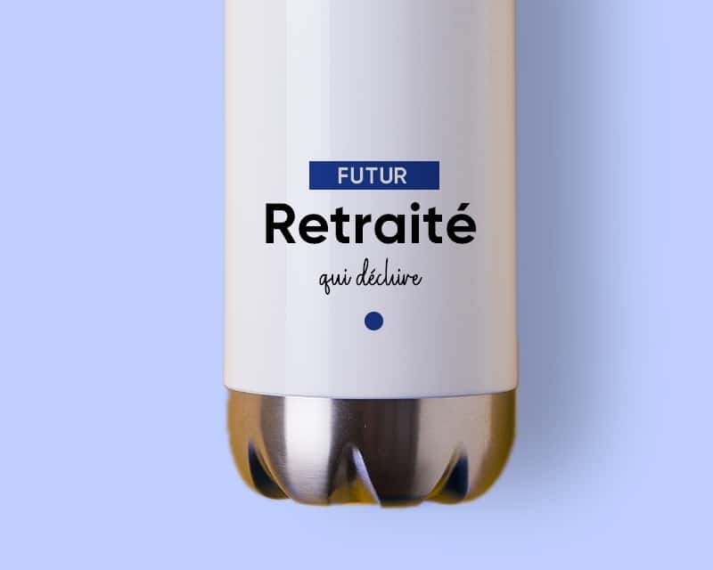 Gourde personnalisable - Futur retraité