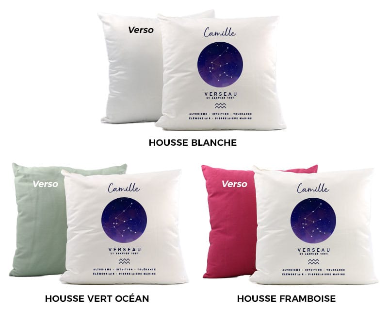 Coussin personnalisé - Astro Constellations - Verseau