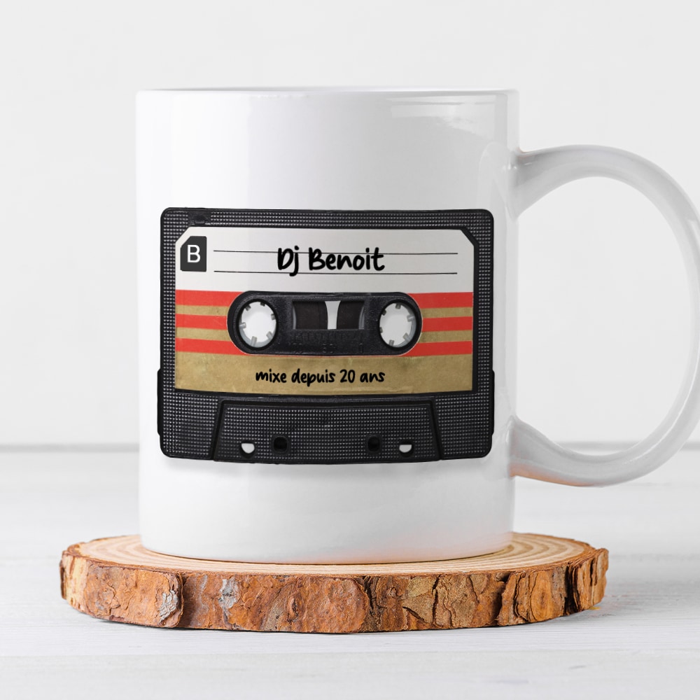 Mug personnalisé - Retro K7 audio