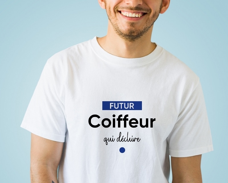 Tee shirt personnalisé homme - Futur coiffeur