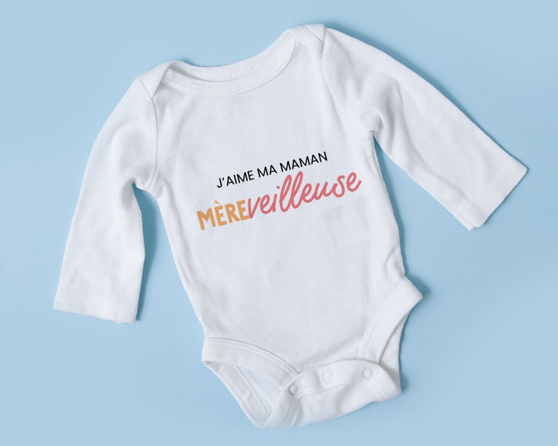 Body bébé personnalisé - Mère-veilleuse