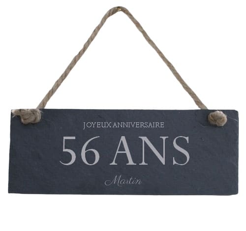 Plaque de porte personnalisable homme 56 ans