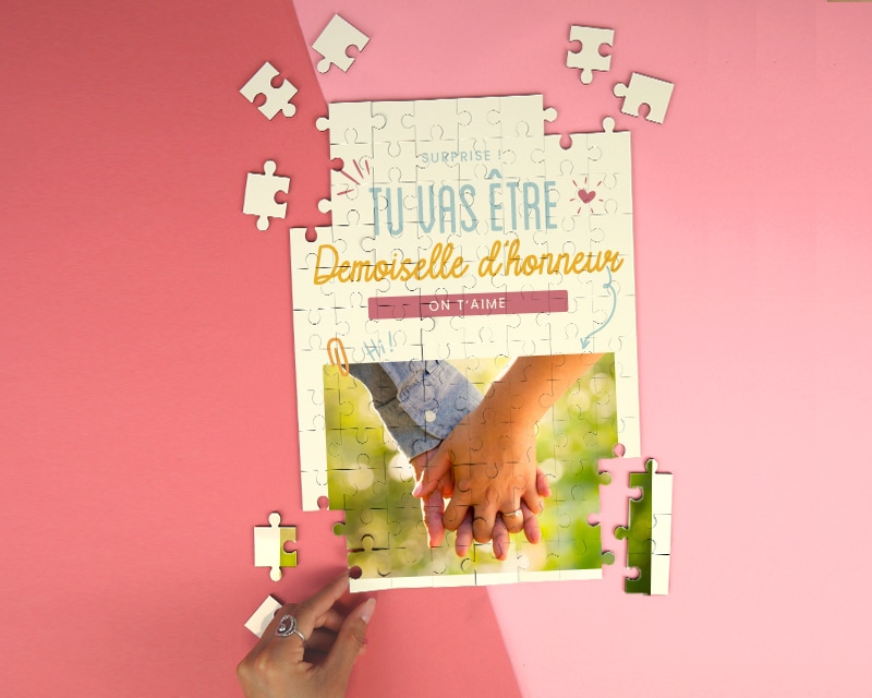 Puzzle personnalisable - Tu vas être demoiselle d'honneur