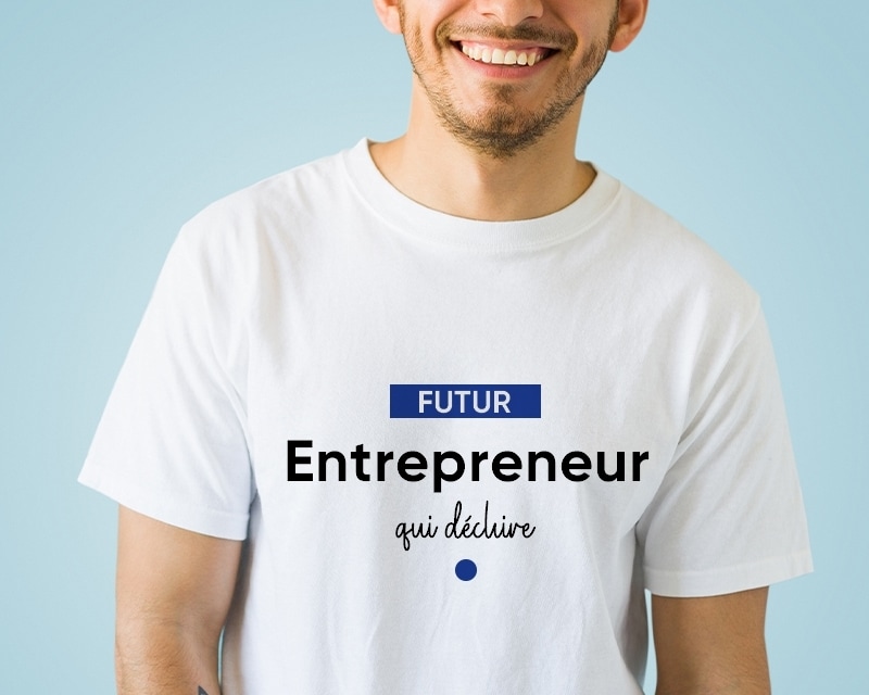 Tee shirt personnalisé homme - Futur entrepreneur